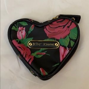 Betsey Johnson Heart pouch